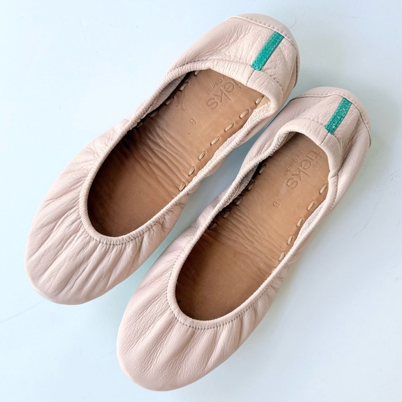 Tieks Ballerina Pink Leather Ballet Flats Size 8 - Picture 6 of 12